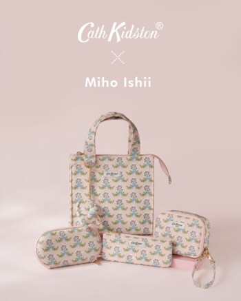 【Cath Kidston × Miho Ishii】美容家 石井美保さんとのコラボ第2弾！限定アートの新型ランチトートなど4型を10月1日（木）発売開始！