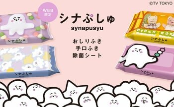 テレビ東京系で放送中の人気番組『シナぷしゅ』からベビー用おしりふきなど、毎日使えるウエットシートが12月17日発売で新登場！