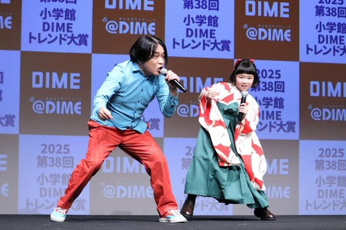 永野＆永尾柚乃が“全力ラッセン”披露！「ご縁を感じまして…」 ベストキャラクター賞受賞に「わくドキです」と2人で喜び【2025 小学館DIMEトレンド大賞】