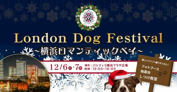 愛犬と過ごす冬の横浜。横浜最大級のドッグフェス「LONDON DOG FESTIVAL パシフィコ横浜」を2025年12月6日・7日の2日間開催！