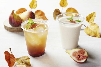 秋の実り、いちじくのほのかな甘み。和歌山・紀の川市産いちじくを使った秋限定ドリンクが、神谷町エリアのカフェ「GGCo.」に10月登場