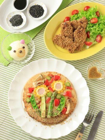 【カタギ食品イベントレポート】ごまで食育！地元大阪で「ごまたっぷり♪春の手作りピザランチ」料理教室を開催いたしました！