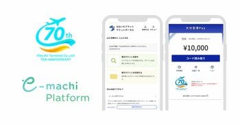 大分航空ターミナルが実施する「大分空港プレミアム商品券事業」に「e街プラットフォーム(R)︎」を提供