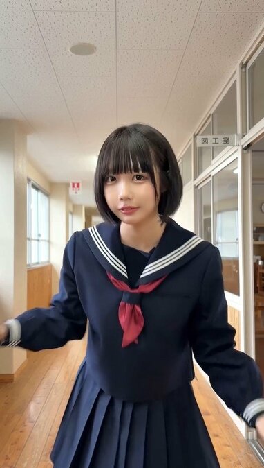現役バリバリですやん」あのちゃん セーラー服×紺ハイソ姿にファン歓喜