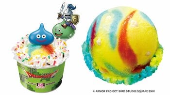 衝撃のカラフルなフレーバーが登場！ドラクエ×サーティワンの夢のコラボで爽快感あふれる新作アイスやかわいいスライムが乗ったサンデーを期間限定で発売 
