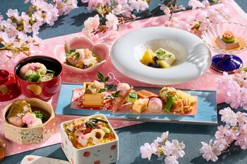 地上22階からの景色とともに、五感で春を愛でるひととき。彩り豊かな平日限定ランチ「桜御膳」を3月4日より提供開始