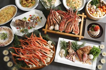 【都シティ 大阪天王寺】好評開催中の「本ズワイ蟹・マルズワイガニ＆ローストビーフ2種食べ比べ」に新メニューが登場