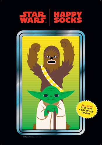 【STAR WARS(TM) × Happy Socks】伝説的サーガの世界観を表現した最新コレクションが発売！80年代のレトロトイにインスパイアされたポップなレッグウェアが登場！