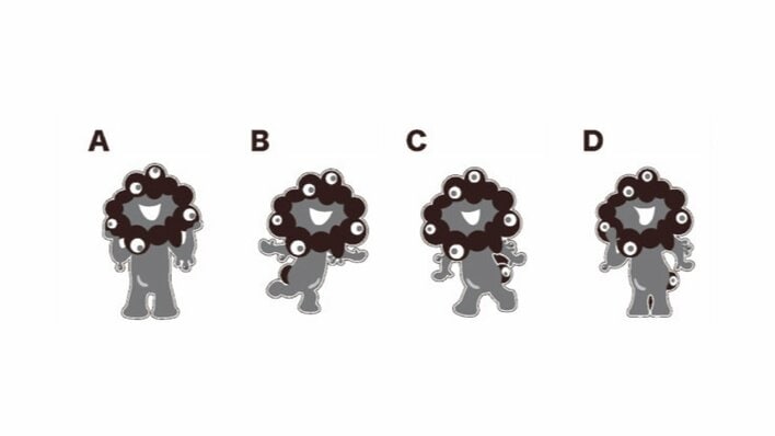 黒ミャクミャク　キーホルダー付き 約15cm ミャクミャク立体キーホルダーに新色「黒」登場！ 全6色展開に