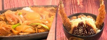 愛知県新グルメは？「きしめん」と「味噌煮込み」のコラボ×見た目が名古屋城なかつ丼【FNSご当地うま撮GP】 