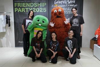 ガチャピン・ムックがファッションシーンに本格参入！新作Tシャツ・コレクション全50型を発表「FRIENDSHIP PARTY 2025」