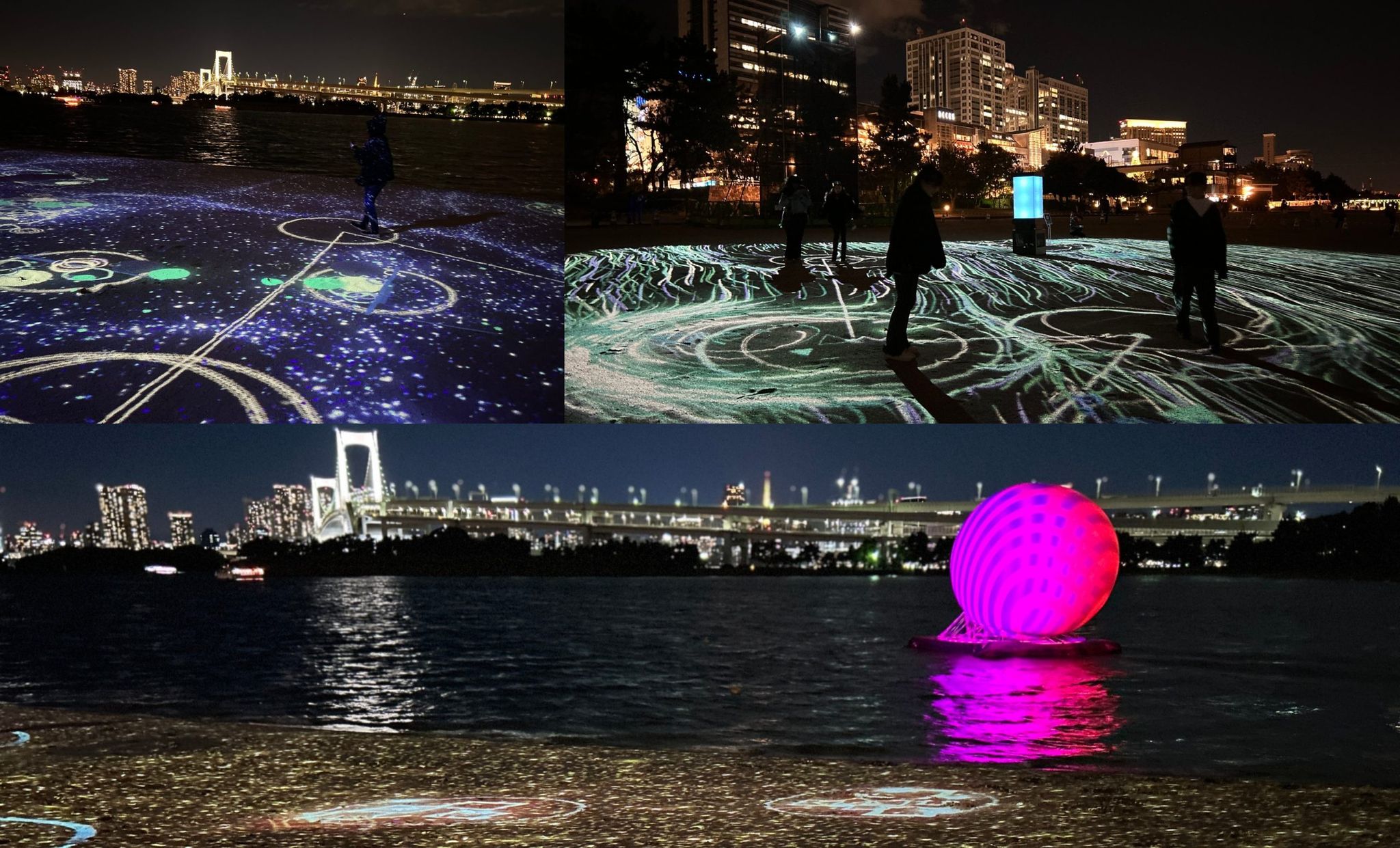 ゴンドラオブジェ 国内最大級のビーチアートプロジェクション！お台場で開催中の