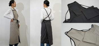 2分で完売！「yekla」から360度どこから見ても美しい一番人気の「バッククロスエプロン」に新色が登場！