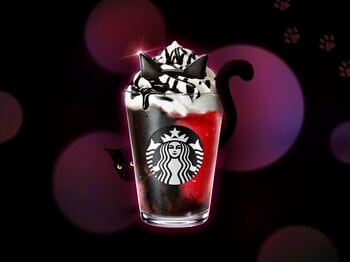 スタバ新作 “猫耳”が超キュートなアサイーのフラペチーノが登場！ハロウィン盛り上げる“いたずらな黒猫”をモチーフにした限定アイテムも