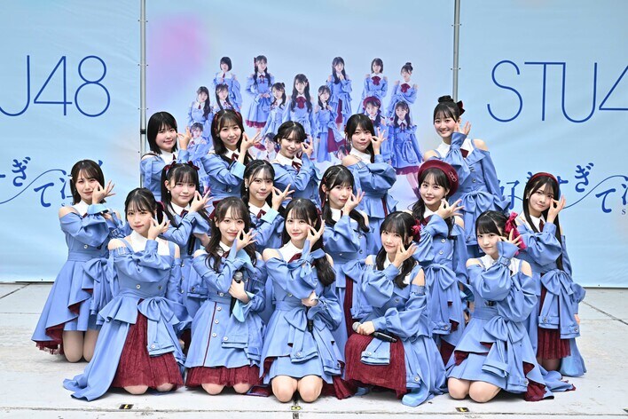 STU48 13thシングル「好きすぎて泣く」発売記念イベントをラゾーナ川崎プラザで開催！選抜メンバー16名で初パフォーマンス