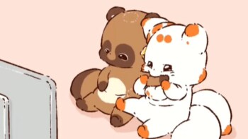 ラブラブな姿に悶絶する人続出！？　Instagramで人気のショートアニメ『二尾の小狐てnこ』