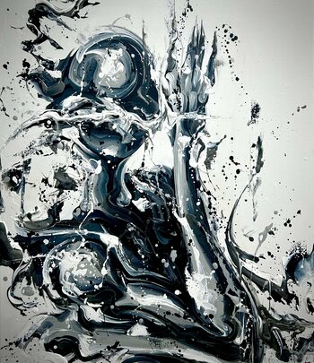 【阪急メンズ大阪】 森田学によるアートイベント『サイレントノイズ』開催！人のシルエットを通して感情の揺らぎを描くアーティスト。