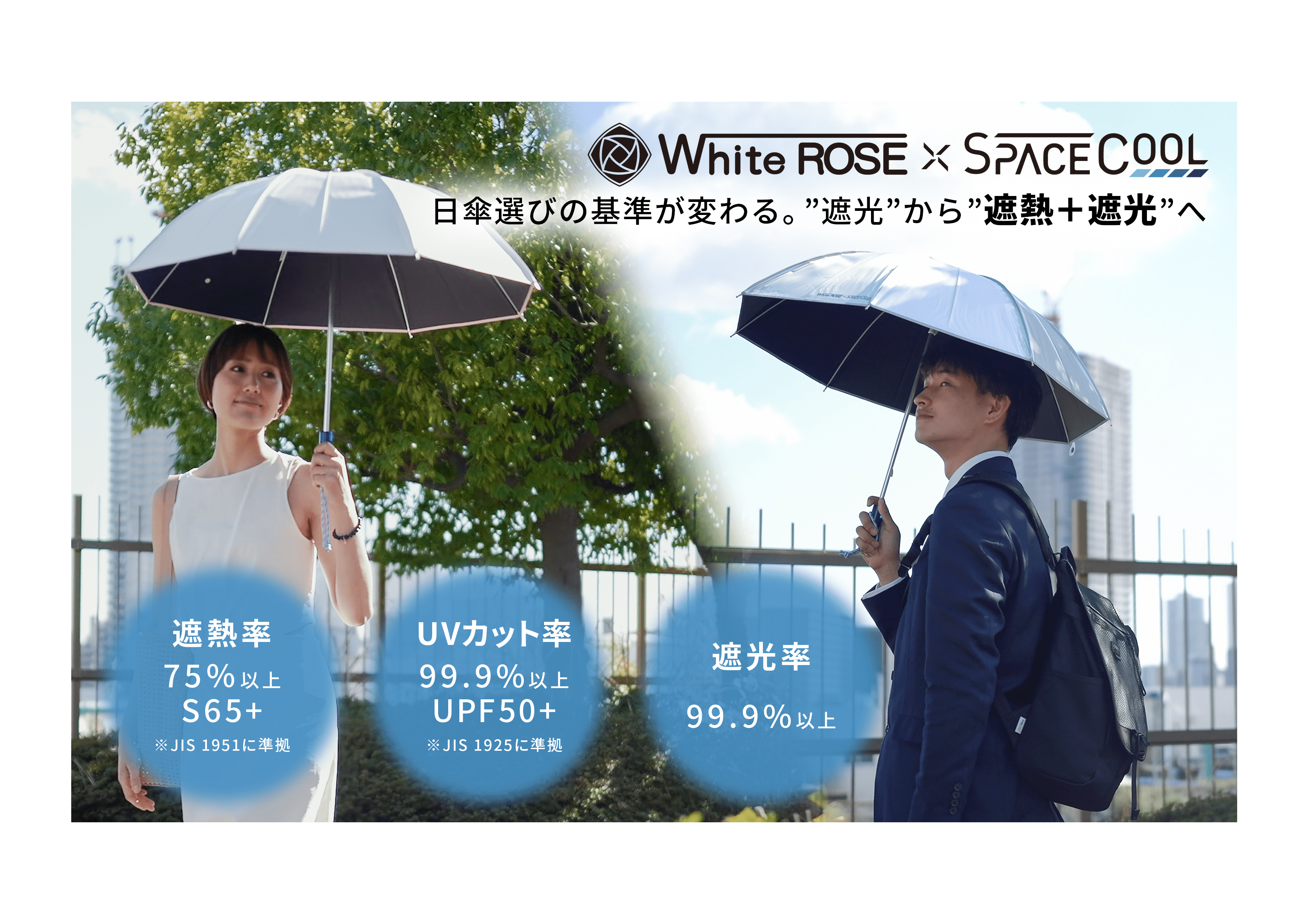 スペースクール SPACECOOL 日傘 新発売】SPACECOOL日傘に、待望