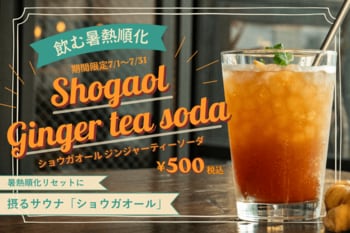 夏本番前の熱中症対策！梅雨の「暑熱順化リセット」に医師推奨の飲む暑熱順化！生姜約3.9個分の“摂るサウナ”ショウガオールが摂れるジンジャーティーソーダをBrooklyn Ribbon Friesが販売