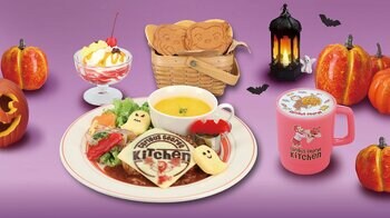 今年もCurious George Kitchenにハロウィーンがやって来る！ポテトのおばけと野菜のコウモリをあしらったプレートやかぼちゃを使ったワッフルなど期間限定メニューが10月1日(木)より登場