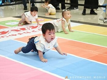 「生まれてきてくれてありがとう！」１０月１０日「赤ちゃんの日」に、アカチャンホンポ＆アドベンチャーワールド初のコラボイベント「ハイハイレース」を開催しました★
