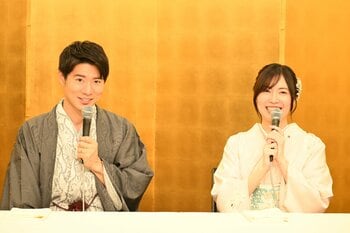 松井珠理奈 結婚はAKBの20周年公演で「言いたくて…大声ダイヤモンド！という感じだった」婚姻届の証人も明かす ボイメン辻󠄀本達規と笑顔で結婚会見