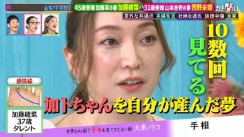加藤綾菜「加トちゃんを自分が産んだ夢、10数回見てる」1児の母・西野未姫は夫・山本圭壱を「子育てしてる感覚」