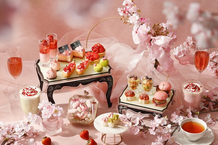 桜シーズン限定！『桜×いちご お花見アフタヌーンティー』新登場