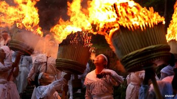 世界遺産・熊野那智大社で日本三大火祭り「那智の扇祭り」開催──炎と水が織りなす浄めの神事を7月14日に催行