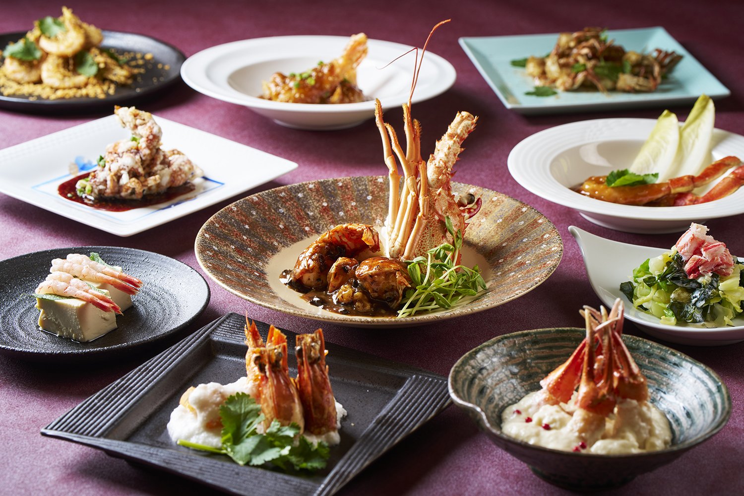 沖縄本島・うるま市【極上 海老蟹 飲茶三昧】1～3月限定。夜景が美しい