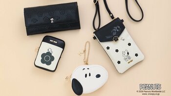 スヌーピーたちの限定アイテムが登場！マリークワントとピーナッツのコラボが実現でアパレルからポーチなどの小物までキュートなグッズが勢ぞろい！