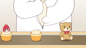 『ヒマリとくま』　最新話「ケーキダイビング」公開