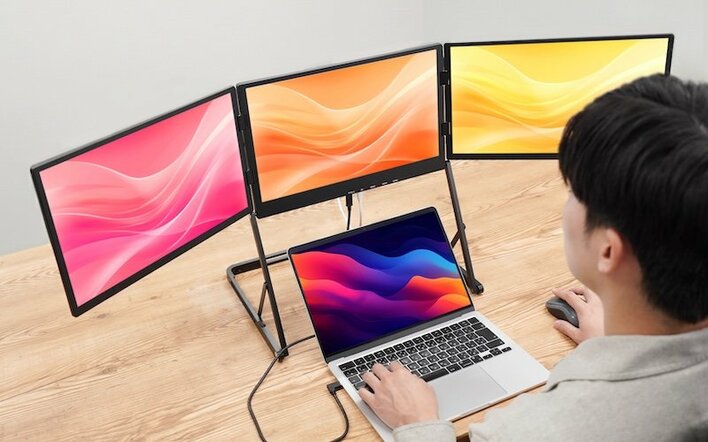 ケーブル1本で一気に4画面。ノートPCが最強のワークステーションに『映像出力がないUSBでも4画面にできる拡張モニター』を発売