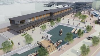 〈福岡県・柳川市・西鉄で取り組む「西鉄柳川駅周辺整備事業」の一環〉西鉄柳川駅前「にぎわい交流施設」2027年6月オープン予定