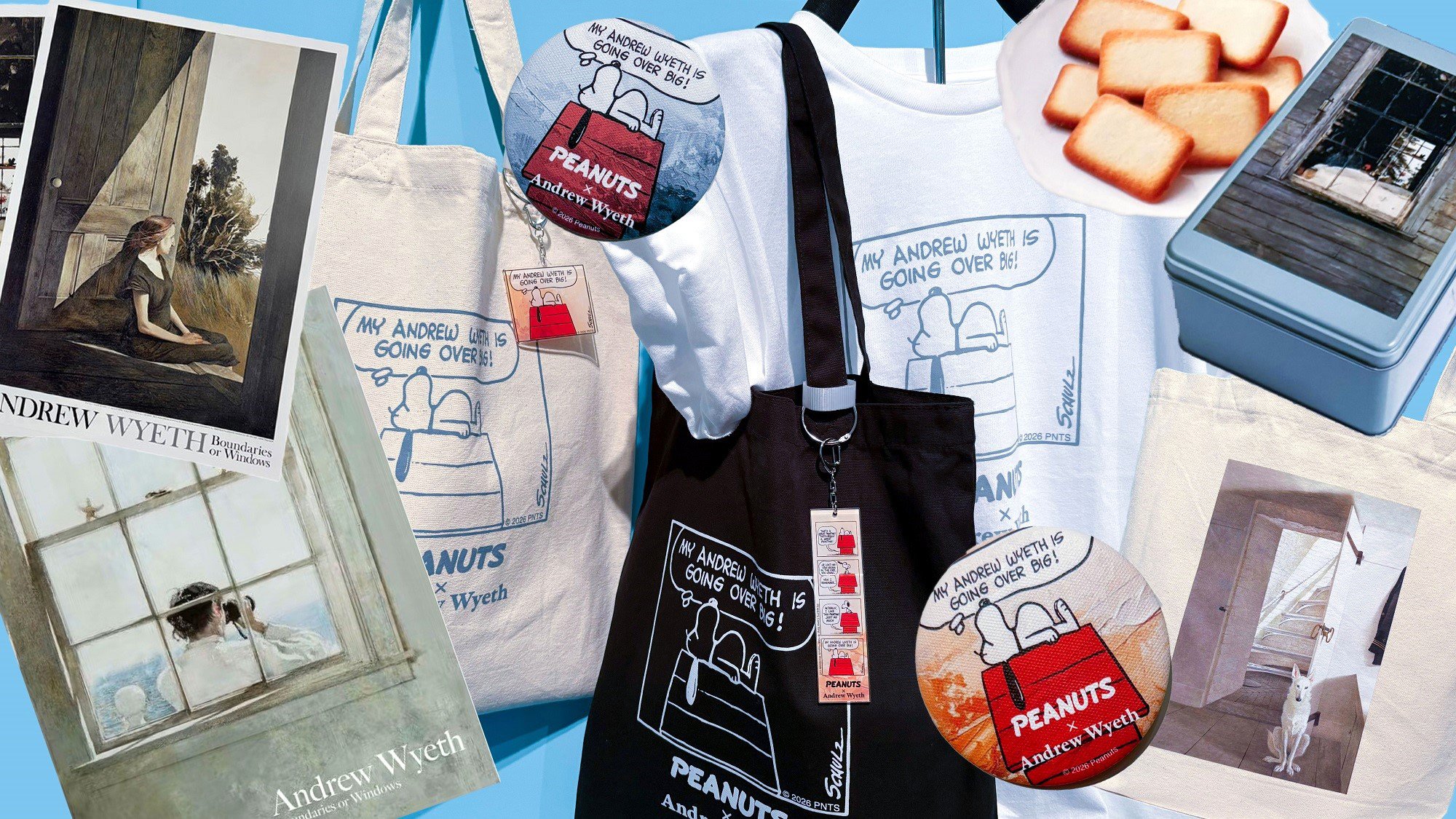 なぜPEANUTSとコラボ？図録が飛ぶように売れる！連日大人気「アンドリュー・ワイエス展」だけで買えるアートグッズを徹底ガイド