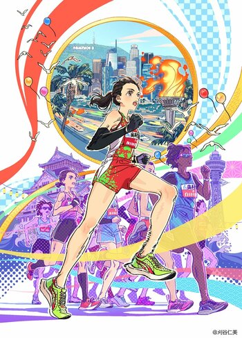 アニメーター・イラストレーターの刈谷仁美が担当！『第45回大阪国際女子マラソン』メインビジュアル公開