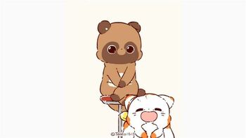 てnこ　くるくる回るぽnきちに癒やされる？　うれしそうな表情に思わずほっこり『二尾の小狐てnこ』動画公開