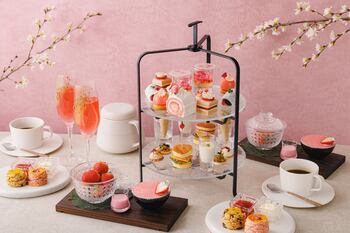 ルーフトップで春を満喫【ザ・キタノホテル東京】季節限定 さくらラウンジで楽しむ「桜いちごのアフタヌーンティー」