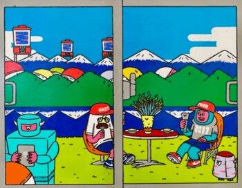 村上ショージ、麒麟・川島など才能が爆発！よしもと芸人がアート作品を限定販売