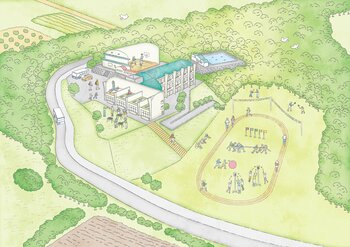 マイナビ、千葉県山武市の廃校をリノベーションした団体向け宿泊施設 「仲間と泊まる学校 さんむ西小」を2026年3月にオープン