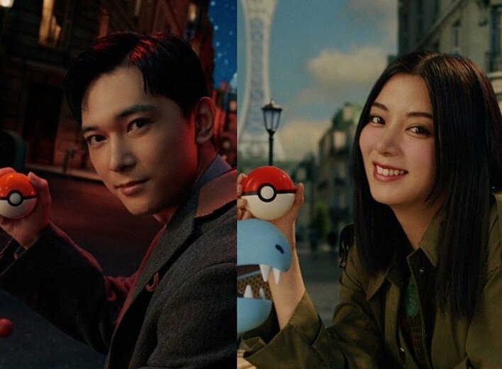 【写真】ポケモンとの“共演”に感激の表情を浮かべる吉沢亮&池田エライザ