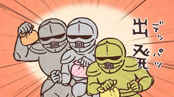 アニメ『ちいかわ』　第158話「アラザン／雨やどり」