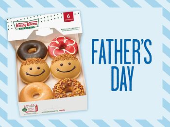 父の日にはスマイルドーナツを！クリスピー・クリーム・ドーナツから限定ドーナツが登場　日頃の感謝を伝えるのにぴったり！