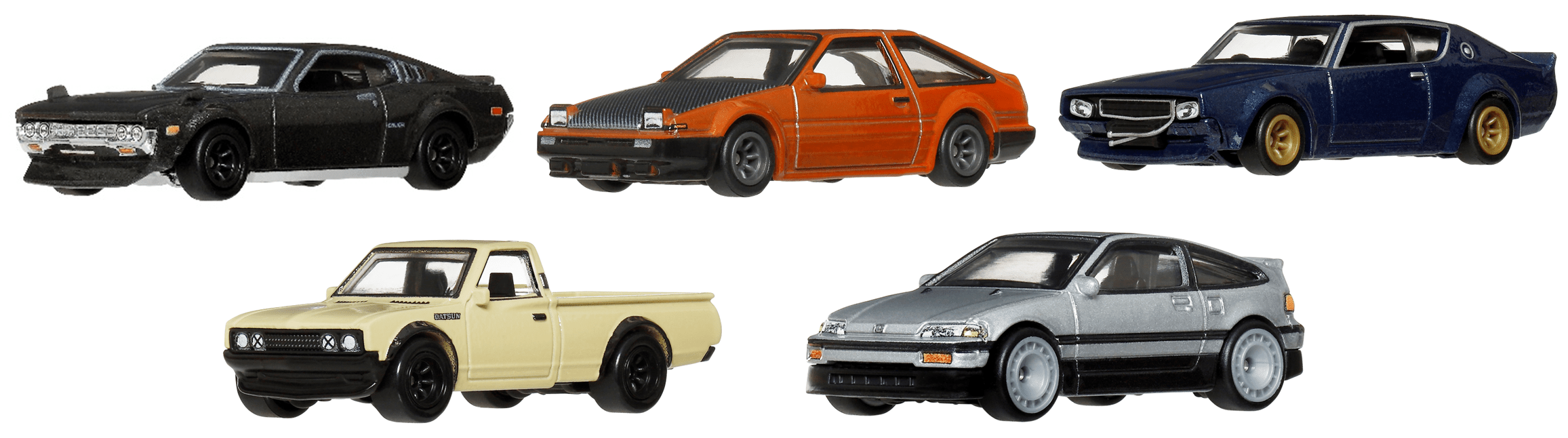 世界の名車シリーズ　5台セット　32250806J06S 70～80年代の世界から注目される日本ストリートカーの名車を凝縮した