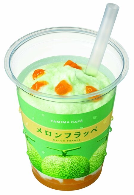 ファミマから「味わうごほうびフルーツ」フラッペが6月23日から新登場！第1弾はWメロンで贅沢に！完熟メロンのジューシーな甘み
