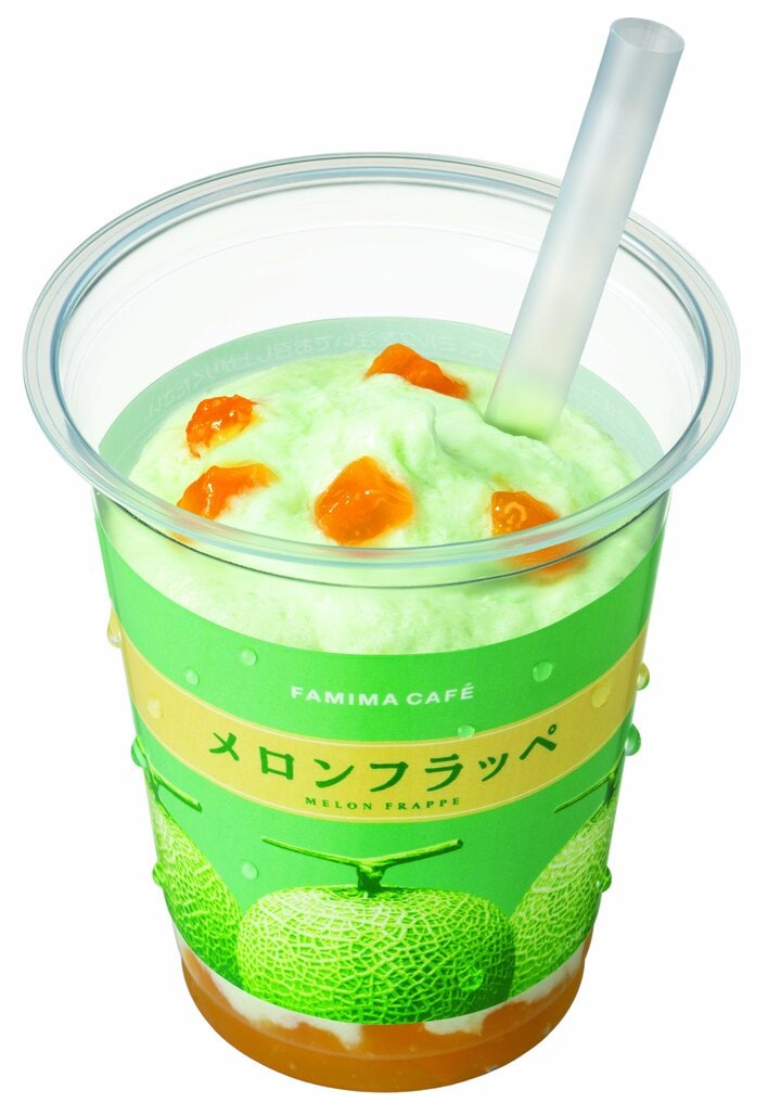ファミマから「味わうごほうびフルーツ」フラッペが6月23日から新登場！第1弾はWメロンで贅沢に！完熟メロンのジューシーな甘み