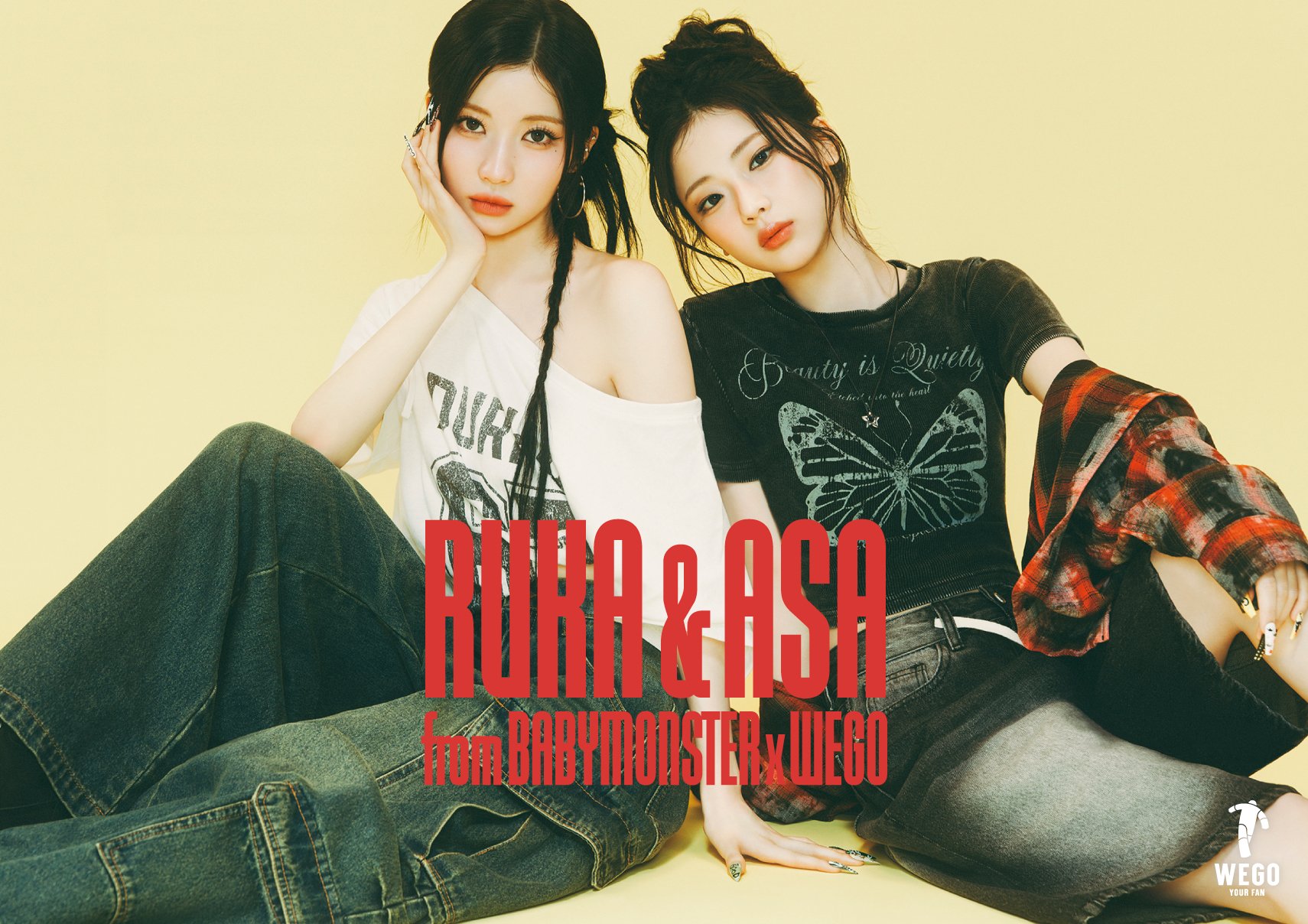 【最終値下げ】BABYMONSTER ASA 再生キャンペーン BABYMONSTERの「RUKA」&「ASA」がモデルを務める第二弾 STREET STYLE