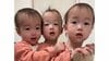 1歳のそっくり三つ子 寝室での姿がまるで“修学旅行の女子会”！顔を見合わせ笑いが連鎖する3人に「混ざりたい」「テレパシーですかね？」【激かわキッズ奇跡の瞬間】