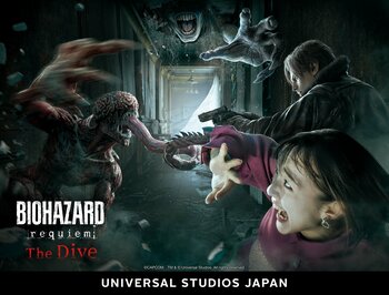 予測不能の恐怖に泣き叫べ！　ユニバーサル・スタジオ・ジャパンの新アトラクション「『バイオハザード レクイエム』 ザ・ダイブ」が本日より開催！