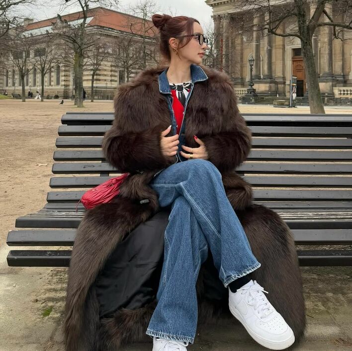 めっちゃ女王感ある」中町綾 クルエラみたいな超ロング丈のもふもふ